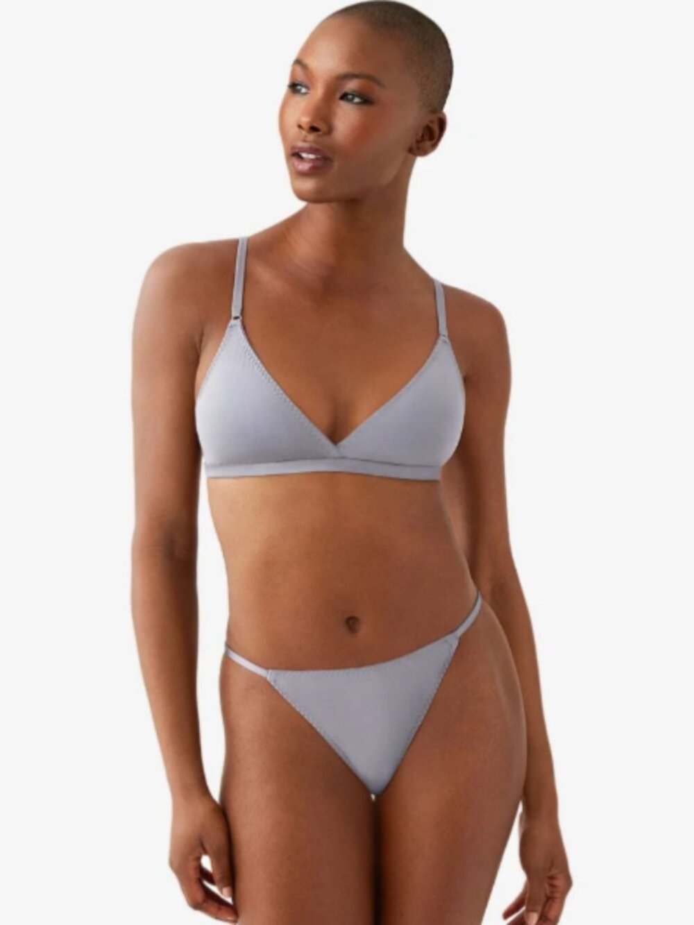 B.temptd by Wacoal Spotlight Bralette Quicksilver Size:S NWT - Picture 2 of 4